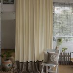 Beige Matte Velvet Curtains