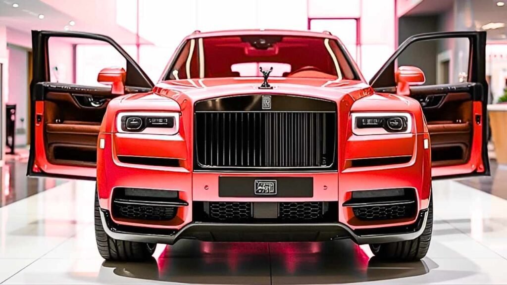 Rolls Royce Cullinan in Light Red Wrap Exclusive Custom Finish by WrapStyle